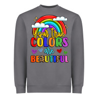 Storm name vibrant positivity rainbow art Heavyweight Sweatshirt - LillyAllenDesigns