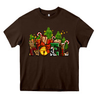 Chocolate Brown western noel Christmas gifts Heavy Core Tee - AdoDesignShop