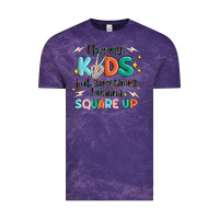 Cloud Purple i love my kids but sometimes i wanna square up Vintage Tee - MaliasSmallBusiness