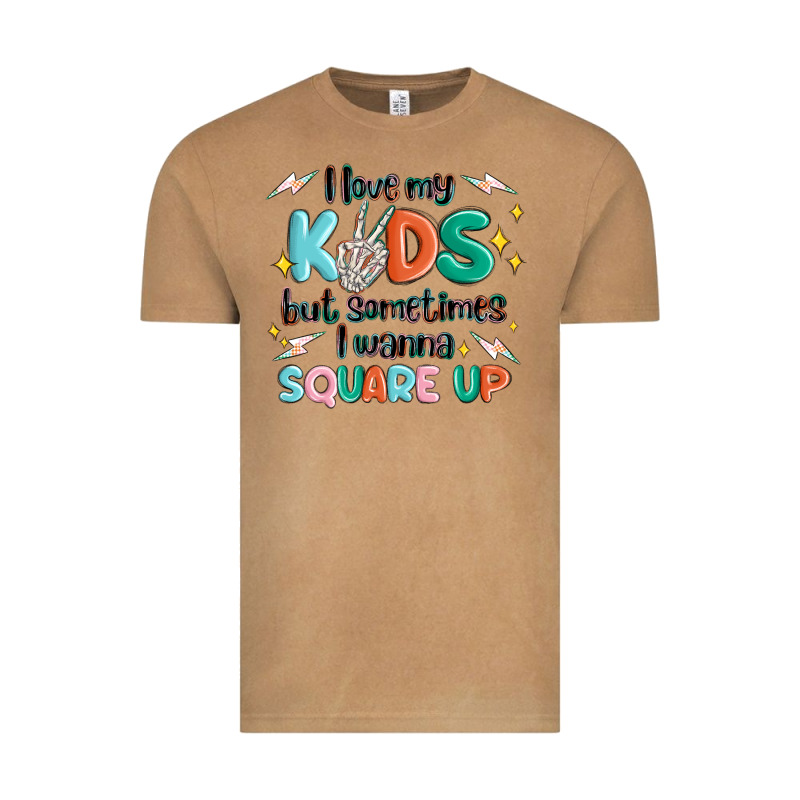 I Love My Kids But Sometimes I Wanna Square Up Vintage Tee by MaliasSmallBusiness | Teevron