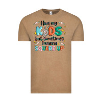 Vintage Coffee i love my kids but sometimes i wanna square up Vintage Tee - MaliasSmallBusiness