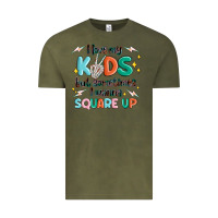 Vintage Olive i love my kids but sometimes i wanna square up Vintage Tee - MaliasSmallBusiness