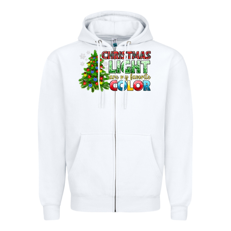 Christmas Light Are My Favorite Color Zipper Hoodie by NancyCooperArtShop | Teevron