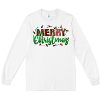White merry christmas Long Sleeve Tee - BundleAndBundleShop