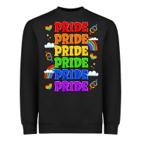 Black rainbow pride celebration Heavyweight Sweatshirt - LillyAllenDesigns
