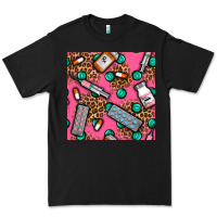 Black Medicines And Pills Seamless Pattern Premium Tee - BundleAndBundleShop