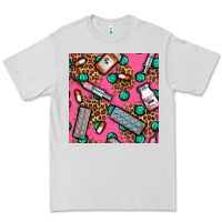 Dove Grey Medicines And Pills Seamless Pattern Premium Tee - BundleAndBundleShop