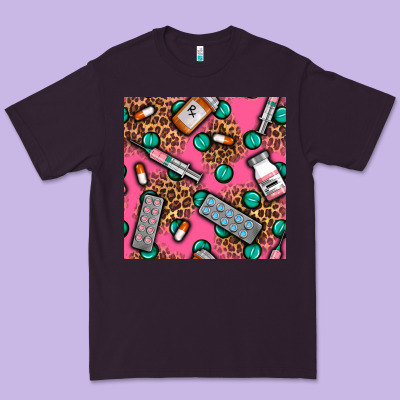 Medicines And Pills Seamless Pattern Premium Tee Designed By Bundleandbundleshop