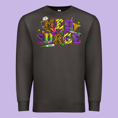 Mardi Gras Med Surge Premium Sweatshirt Designed By Howdyjamesfarm