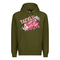 Army Green tackle cancer Premium Hoodie - CowGirlArtShop