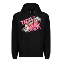 Black tackle cancer Premium Hoodie - CowGirlArtShop