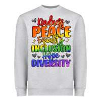 Inspirational Words In Rainbow Colors Heavyweight Sweatshirt | Teevron