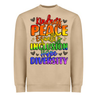 Mushroom inspirational words in rainbow colors Heavyweight Sweatshirt - LillyAllenDesigns
