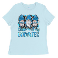 Baby Blue chillin' with my gnomies Ladies Tee - JahusDesignShop