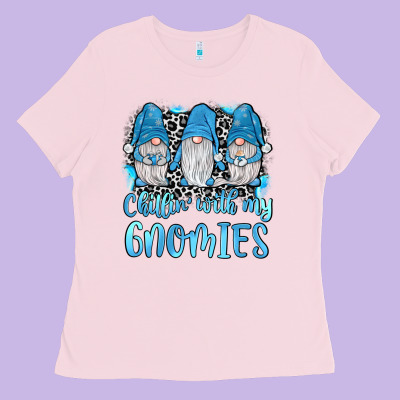 Chillin' With My Gnomies Ladies Tee Designed By Jahusdesignshop