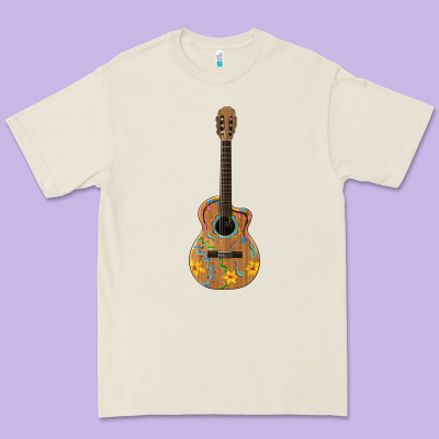 Mexican Guitar Premium Tee Designed By Artiststas