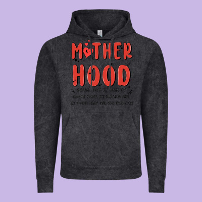 Motherhood Some Day I Rock It Vintage Hoodie Designed By Maliassmallbusiness