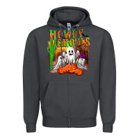 Smoke Howdy ghouls Zipper Hoodie - NancyCooperArtShop