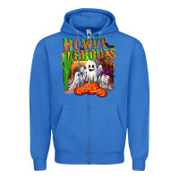 True Royal Howdy ghouls Zipper Hoodie - NancyCooperArtShop