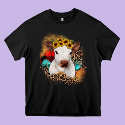 Christmas Heifer Heavy Core Tee Designed By Jahusdesignshop