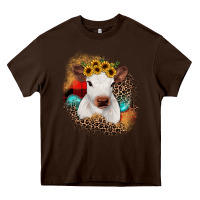 Chocolate Brown christmas heifer Heavy Core Tee - JahusDesignShop
