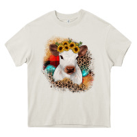 Cream christmas heifer Heavy Core Tee - JahusDesignShop