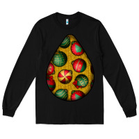 Black christmas  teardrop Long Sleeve Tee - BundleAndBundleShop