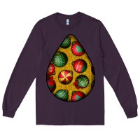 Plum christmas  teardrop Long Sleeve Tee - BundleAndBundleShop