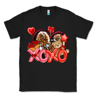 Black xo xo with leopard and cowhide heart Classic Tee - NancyCooperArtShop