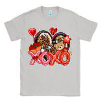 Xo Xo With Leopard And Cowhide Heart Classic Tee | Teevron