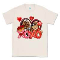 Natural xo xo with leopard and cowhide heart Classic Tee - NancyCooperArtShop