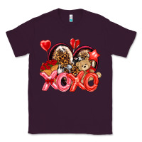 Plum xo xo with leopard and cowhide heart Classic Tee - NancyCooperArtShop