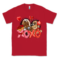 Red xo xo with leopard and cowhide heart Classic Tee - NancyCooperArtShop
