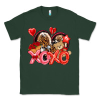 Sports Green xo xo with leopard and cowhide heart Classic Tee - NancyCooperArtShop