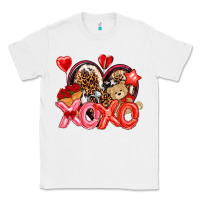 White xo xo with leopard and cowhide heart Classic Tee - NancyCooperArtShop