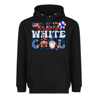 Black Red white cool with gnomies 4th of july Heavyweight Hoodie - HowdyJamesFarm