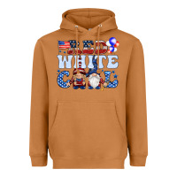 Meerkat Red white cool with gnomies 4th of july Heavyweight Hoodie - HowdyJamesFarm