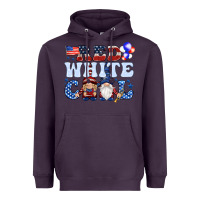 Plum Red white cool with gnomies 4th of july Heavyweight Hoodie - HowdyJamesFarm