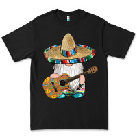 Black mexican gnomes guitar sombrero serape Premium Tee - Artiststas