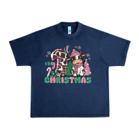 Navy my first christmas cow Urban Heavy Tee - MaliasSmallBusiness