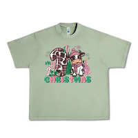 Oil Green my first christmas cow Urban Heavy Tee - MaliasSmallBusiness