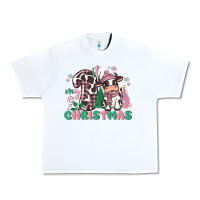 White my first christmas cow Urban Heavy Tee - MaliasSmallBusiness