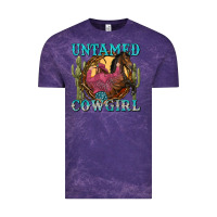 Cloud Purple untamed cowgirl Vintage Tee - NancyCooperArtShop