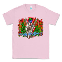 Bubblegum Pink punk rock Merry Christmas Classic Tee - CowhideDigitalArt