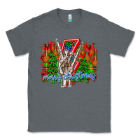 Charcoal Heather punk rock Merry Christmas Classic Tee - CowhideDigitalArt