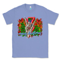 Colony Blue punk rock Merry Christmas Classic Tee - CowhideDigitalArt
