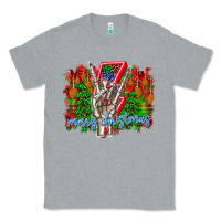Heather Grey punk rock Merry Christmas Classic Tee - CowhideDigitalArt