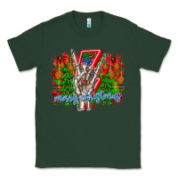 Sports Green punk rock Merry Christmas Classic Tee - CowhideDigitalArt