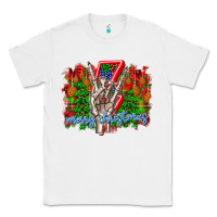 White punk rock Merry Christmas Classic Tee - CowhideDigitalArt
