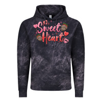 Cloud Black sweet heart Vintage Hoodie - MaliasSmallBusiness